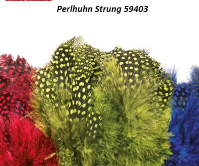 Guinea Fowl PERLHUHN 5 Farben Flies&more strunggenäht salmon streamer mefo