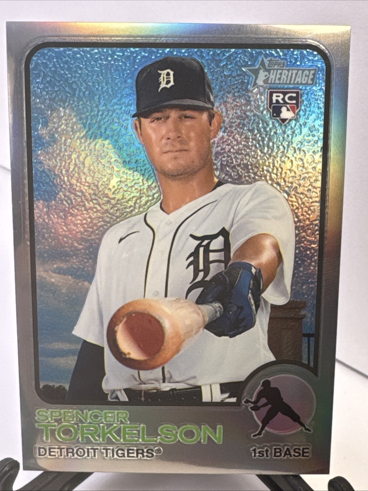 2022 Topps Heritage Spencer Torkelson Tigers RC Rookie Chrome Refractor /373