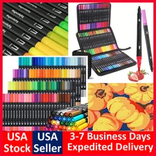 Watercolor Brush Pens Artist Water Coloring Brush Tip Markers Set of 60/100