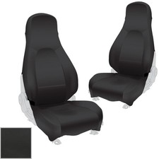 Leather Seat Covers By Moss Upholstery Black - Mx-5 Miata 1999-2000