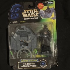 Kenner Star Wars Power of the Force Gunner Station TIE Fighter Darth Vader