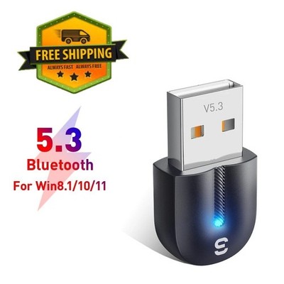 USB Bluetooth 5.3 Adapter Dongle für PC Laptop Wireless Audio Transmitter
