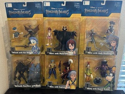 RARE-Complete Set of 6: Kingdom Hearts Figures Disney Squaresoft Series 1 Sealed