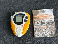BANDAI Digimon Adventure 02 D-3 Ver.3 Digivice White  Yellow Tested