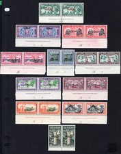 New Zealand 1940 OVPT Official Centennial Pairs SG O141/O151  MNH Stamps &pound;450+