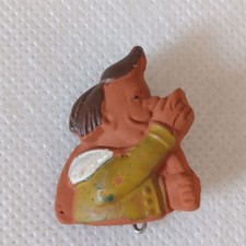 German WHW Terracotta Badge Struwwelpeter Winter Relief Donation Pin WW2 1942