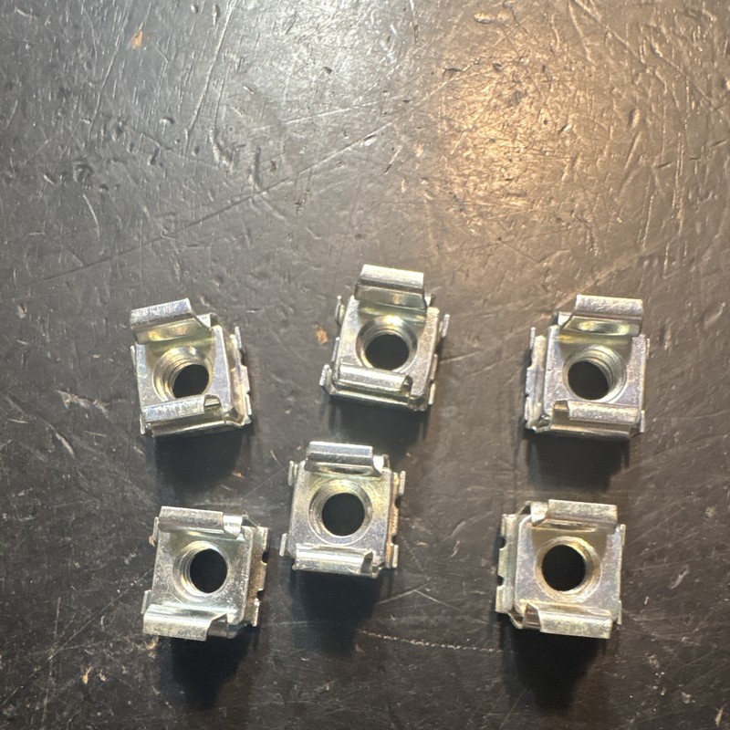Self-retaining Cage Nuts 1/4”-20 (6) New