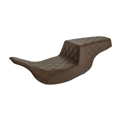 Saddlemen Brown Lattice Stitched Step Up Seat - 897-07-175BR