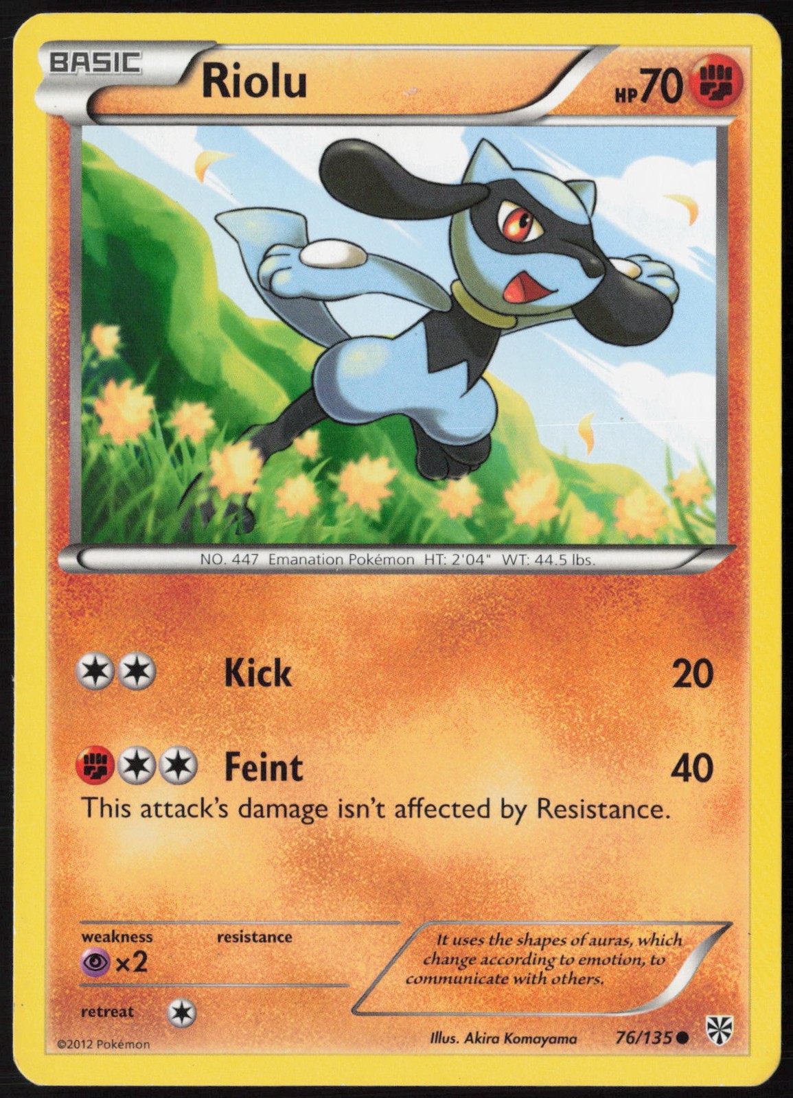 Riolu (76) Normal 76/135 Plasma Storm NM