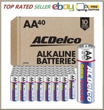 ACDelco 40-Count AA Batteries, Maximum Power Super Alkaline Battery, 10-Year She