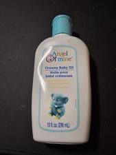 ANGEL OF MINE CREAMY BABY OIL NOS TOUGH 10 FL. OZ WITH ALOE VERA