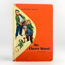 ON CHERRY STREET Vintage Ginn Basic Reader 1957 Hardcover Book