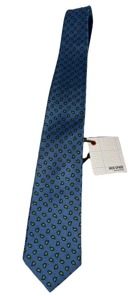 Винтажный галстук Jack Spade Bleecker Street NY Williamson пейсли сделано в США - Изображение 4 из 4