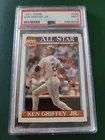 1991 Topps Ken Griffey Jr, Seattle Mariners, HOF, PSA 9