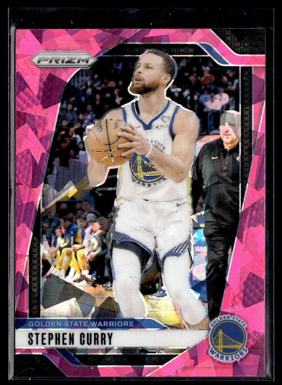 2024-25 Panini Prizm #134 Stephen Curry Prizms Pink Ice