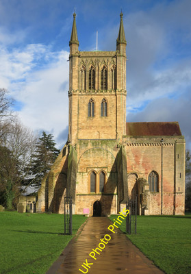 Foto 12x8 Sonne nach Regen, Pershore Abbey um 2016