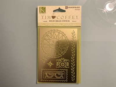 K & Company Tim Coffey  Sunshine  Brass Stencil (New)