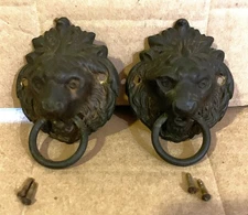 Antique Seth Thomas Lions For The Sides Of Seth Thomas Clocks, Good Condition