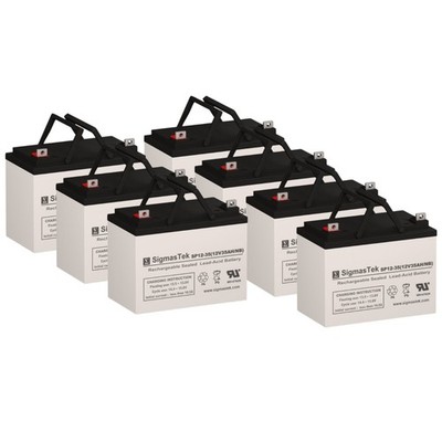 7-Piece Battery Set by SigmasTek SP12-35 (NB), 12V 35Ah SLA Absorbed Glass Mat