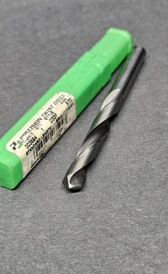 PTD USA 9/32'' Solid Carbide Drill 118° D33F 3½'' OAL Precision Twist Machinist