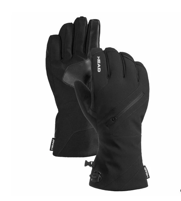 Head Men's Large Black Sensatec DuPont Sorona Insulation Ski Gloves NWT
