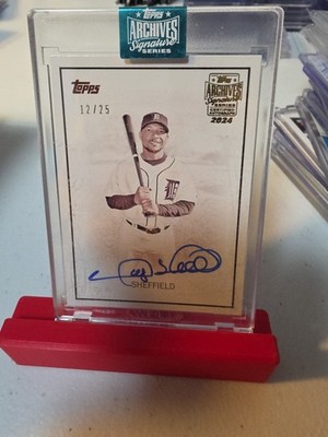 2024 Topps Archives Signature Series Gary Sheffield Auto #12/25 On Card Auto 