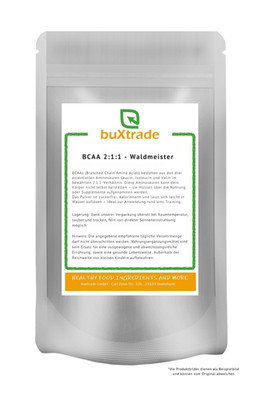 250g | BCAA 2:1:1 | Waldmeister | L-Leucin | L-Isoleucin | L-Valin | Buxtrade