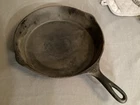 Vintage Wagner Ware Sidney -O- No. 9 Skillet With Heat Ring 1059 B Sits Flat