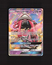 Carta Pokemon Holo Tapu Lele GX 60/145 Guardiani Rising ultra rara LP+