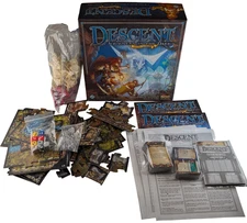Descent Journeys in the Dark 2nd Edition 2012 Fantasy Flight Games Unpunched