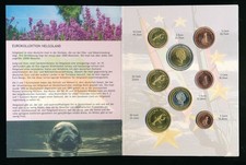 Heligoland Germany: 2005 1c-2 Euro 8-Coin Specimen/ Pattern Set