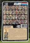Vintage 1984 G.I. Joe DUKE v1 Full UNCUT Peach File Card Back GI 84 G.I.Joe ARAH