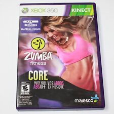 Xbox 360 Kinect Zumba Fitness Core Game with Box and Instruction Manual