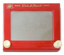 Etch A Sketch Red Magic Drawing Screen Ohio Art Vintage Toy Game