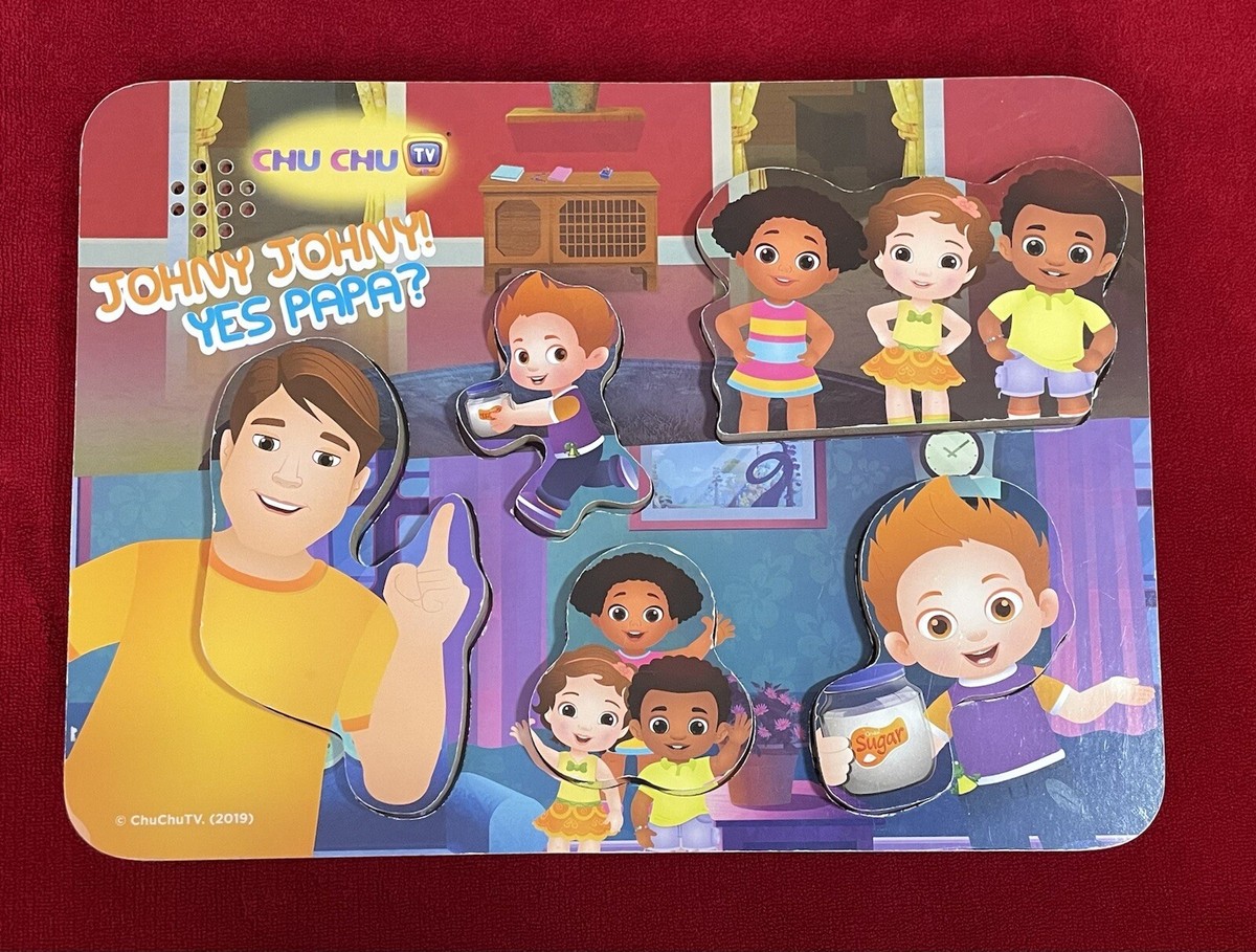 Chu Chu TV Baby's 2019 Johny Johny! Yes Papa? Singing Wood Puzzle x 