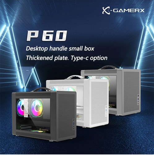 P60 M-ATX Portable Computer Case Motherboard ATX/SFX Power Supply Support U3 New - Afbeelding 11 van 24