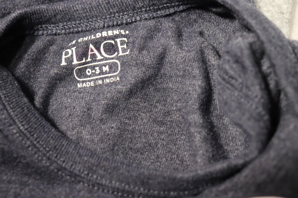 The Children's Place Boy's Gray Body Suit 'Sup Girl Gray Pants 0-3 Months - Image 3 of 3