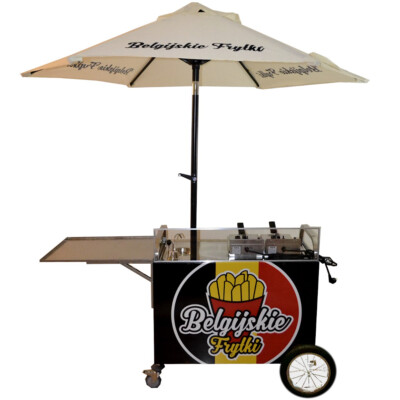 Fryer Fries Frittierter mobiler Catering Cart Stand Neue, Sie wählen Grafiken