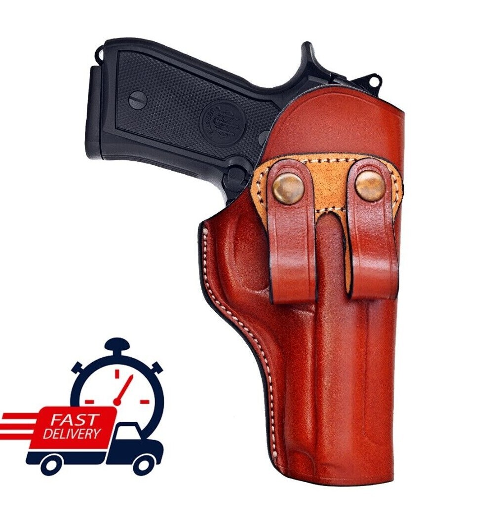 Leather IWB Holster Fits H&K 45, VP9, P30 - Genuine Leather - Handmade