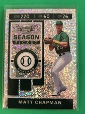 2020 Panini Donruss Contenders Optic Matt Chapman #20  White Sparkle SSP