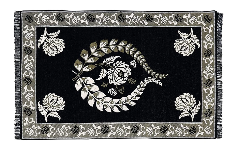 5D Designer Superfine Exclusive Velvet Carpet Runner Area Rug 5 x 7 Feet (A6) - Image 2 of 3