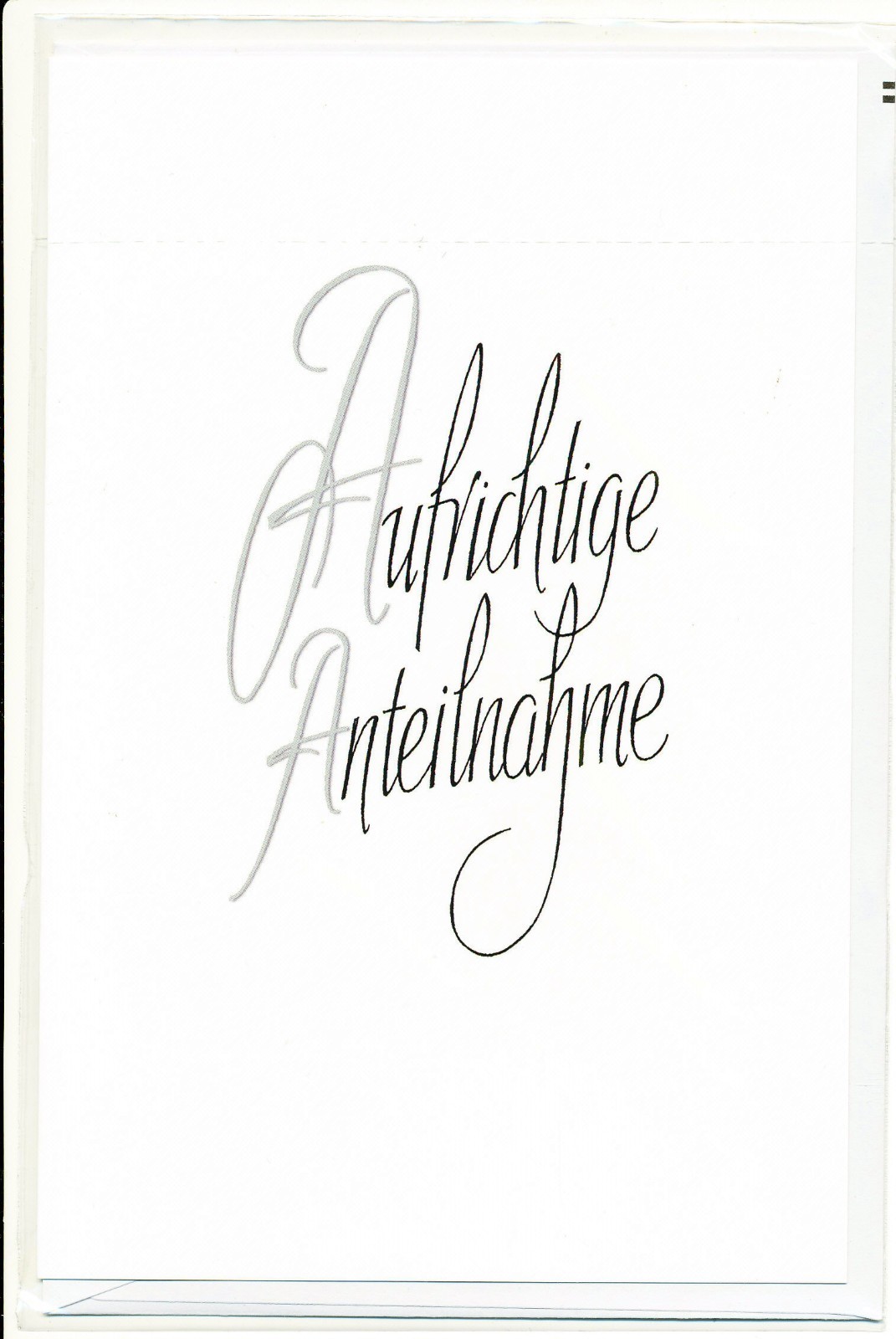 Trauerkarte "10 Stück Wenig Text"mit kleinem Umschlag für eine Grabspende Beilei