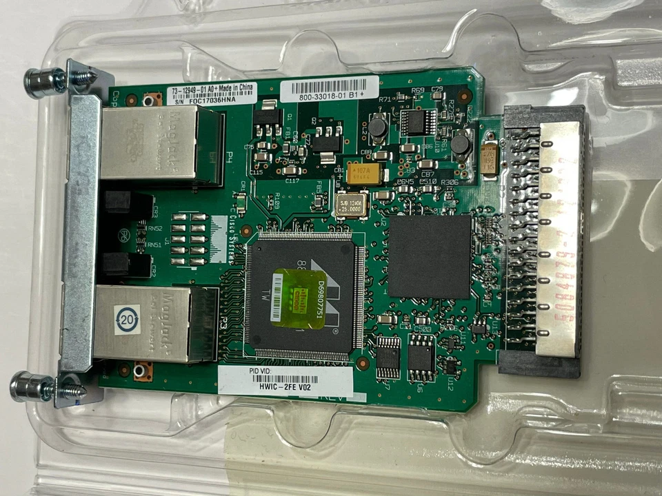 Genuine Cisco HWIC-2FE Dual 10/100 Routed Port HWIC Card - Tested & Working - Image 2 of 4