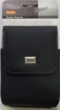 Reiko Rugged leather Vertical Pouch with Belt clip for  5.2 X 3.82 X 0.59 INCH