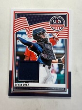Devin Diaz 2025 Panini Stars & Stripes USA Baseball #USA-DD Material Card