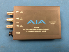 AJA D10CEA SDI TO COMPONENT/COMPOSITE VIDEO 4 CHANNEL BALANCED AUDIO LOT OF 2 