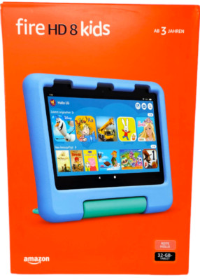 Amazon Fire HD 8 Kids 12. Gen 2022 32GB WLAN 8 Zoll Rot Tablet für Kinder