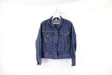 Vintage 60s Levis For Gals Womens Medium Big E Denim Trucker Jacket Blue Usa
