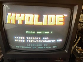 Hydlide NES Nintendo Game Cart Sleeve Styrofoam Box +Inserts & Registration Card