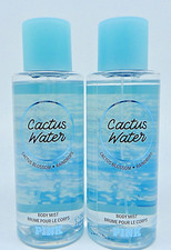 2 VICTORIA'S SECRET PINK CACTUS WATER CACTUS BLOSSOM RAINDROPS BODY MIST SPRAY